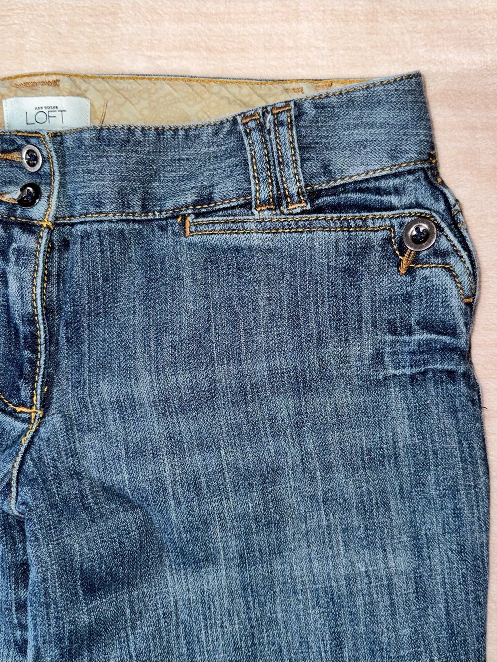 LOFT Blue Cropped Wide-Leg Jeans - Picture 5 of 16
